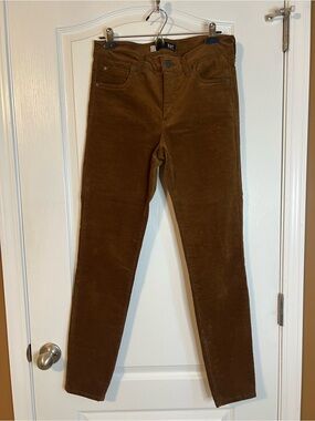 Kut From The Kloth Jeans Womens 6 Diana Brown Stretch Mid Corduroy Skinny NWT